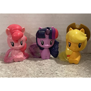 My Little Pony Cutie Mark Crew McDonalds 2018 Happy Meal Toys lot of 3 Brushable